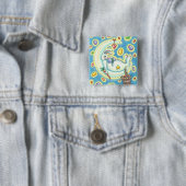 JELLY BEAN DREAMS EASTER BUNNY RABBIT BUTTON Squ (In situ)