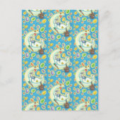 JELLY BEAN DREAMS, SLEEPY EASTER BUNNY ON MOON FEESTDAGENKAART (Voorkant)