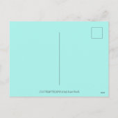 JELLY BEAN DREAMS, SLEEPY EASTER BUNNY ON MOON FEESTDAGENKAART (Achterkant)