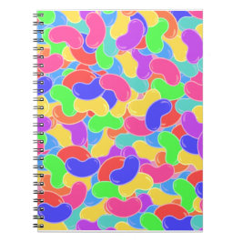 Jelly Bean Explosion Fun Colorful Snoep Design Notitieboek
