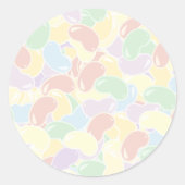Jelly Bean Fade Ronde Sticker (Voorkant)
