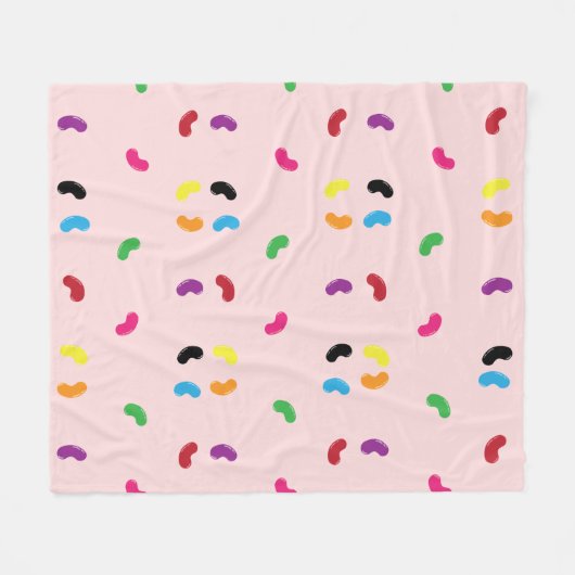 Jelly Bean Fleece Blanket (Voorkant (Horizontaal))