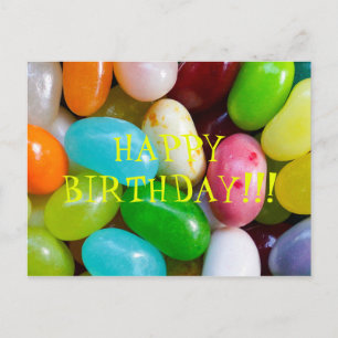 Jelly Bean Happy Birthday Briefkaart