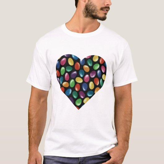 Jelly Bean Heart t-shirt (Voorkant)