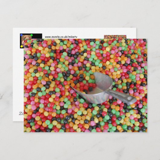 Jelly Bean Heaven Briefkaart (Voorkant / Achterkant)