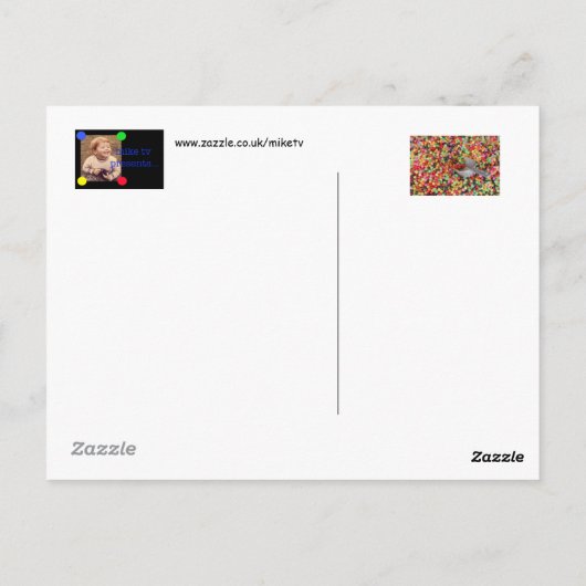 Jelly Bean Heaven Briefkaart (Achterkant)