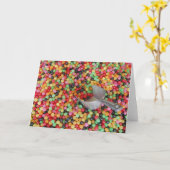 Jelly Bean Heaven greeting Card Kaart (Gele Bloem)