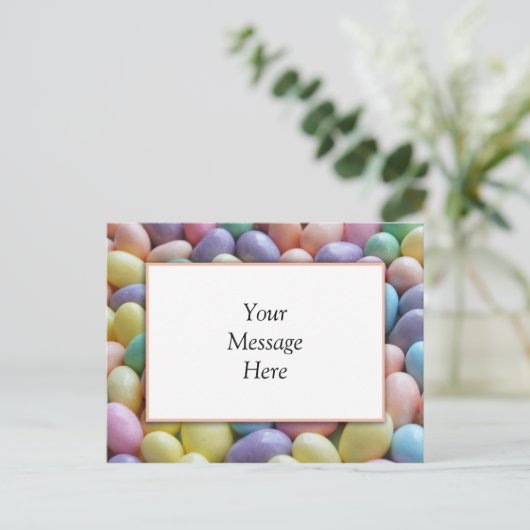 Jelly Bean Invitation Template Briefkaart (Staand voorkant)
