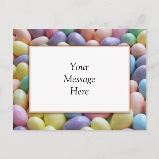 Jelly Bean Invitation Template Briefkaart (Voorkant)