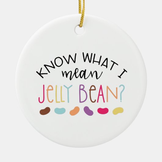 Jelly Bean Keramisch Ornament (Voorkant)