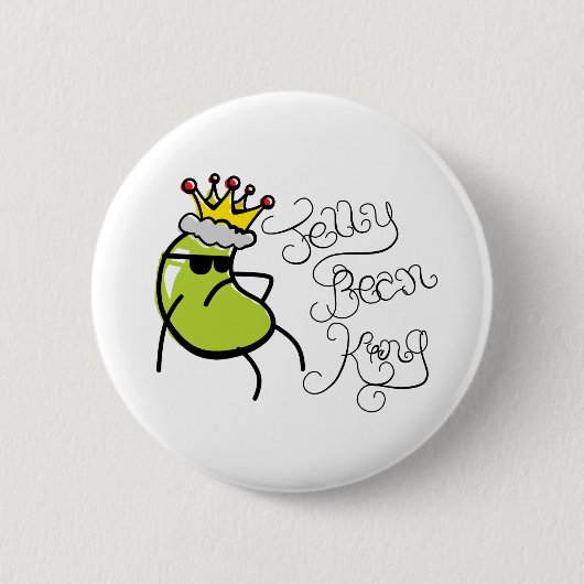 Jelly Bean King Ronde Button 5,7 Cm (Voorkant)