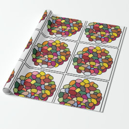 Jelly Bean Kleurrijke Jelly Bean Cadeaupapier