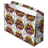 Jelly Bean Kleurrijke Jelly Bean Groot Cadeauzakje (Achterkant Gekanteld)