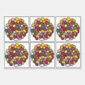 Jelly Bean Kleurrijke Jelly Bean Inpakpapier Vel (Voorkant)