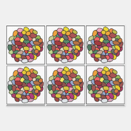 Jelly Bean Kleurrijke Jelly Bean Inpakpapier Vel