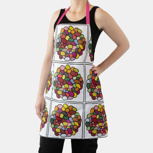 Jelly Bean Kleurrijke Jelly Bean Schort (Insitu)