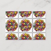 Jelly Bean Kleurrijke Jelly Bean Visitekaartje (Voorkant)