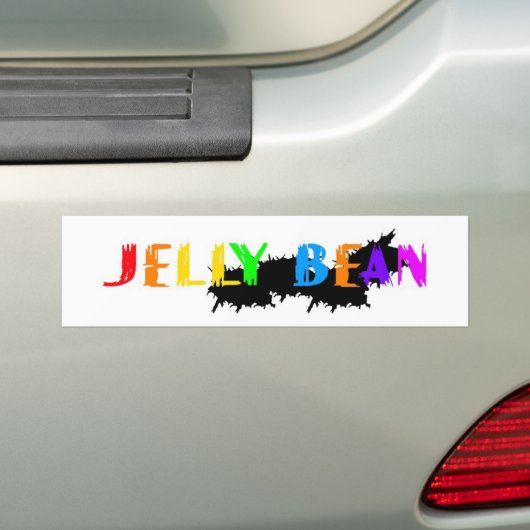 Jelly Bean logo Bumpersticker (Op auto)