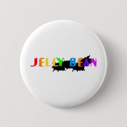 Jelly Bean logo Ronde Button 5,7 Cm (Voorkant)