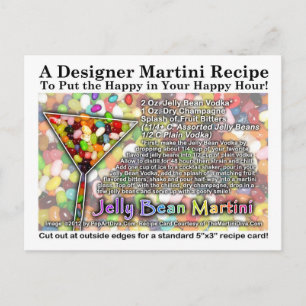 Jelly Bean Martini Recept Briefkaart