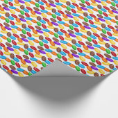 Jelly Bean Pattern Glossy Wrapping Paper Cadeaupapier (Hoek)
