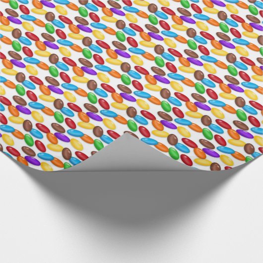 Jelly Bean Pattern Glossy Wrapping Paper Cadeaupapier (Hoek)