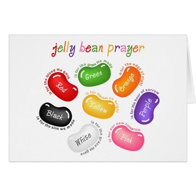 Jelly Bean Prayer Card (Voorkant Horizontaal)