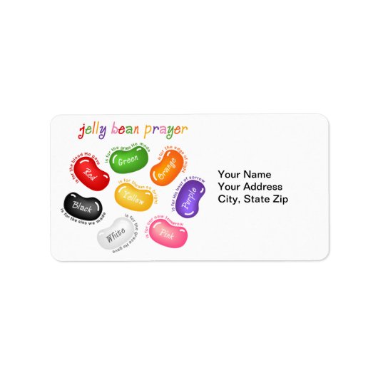 Jelly Bean Prayer Label (Voorkant)