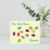 Jelly Bean Queen Easter Kaart (Staand voorkant)