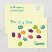 Jelly Bean Queen Easter Kaart (Voorkant / Achterkant)