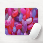 Jelly Bean roze en blauw Muismat (Met muis)