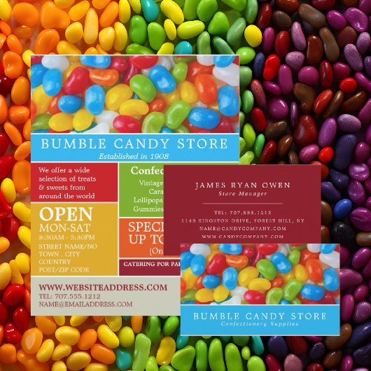 Jelly Bean Snoep, suikerwerk, omkeren Flyer
