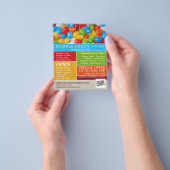 Jelly Bean Snoep, suikerwerk, omkeren Flyer (Hand)