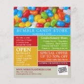 Jelly Bean Snoep, suikerwerk, omkeren Flyer (Voorkant)