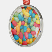 Jelly Bean Snoepjes Colorful Metalen Ornament (Links)