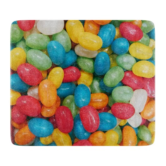 Jelly Bean Snoepjes Colorful Snijplank (Voorkant)