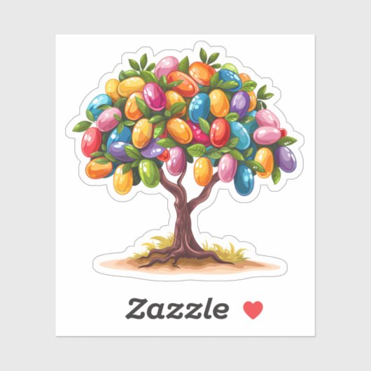 Jelly Bean Tree Sticker (Vel)
