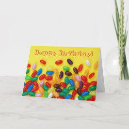 Jelly beans blije verjaardag voor kinderen kaart