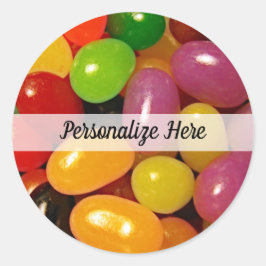 Jelly Beans en Pasen Feestdagen Ronde Sticker