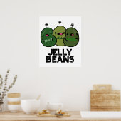 Jelly Beans Funny Jealous Snoep Pun Poster (Keuken)