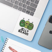 Jelly Beans Funny Jealous Snoep Pun Sticker (Laptop met iPhone)
