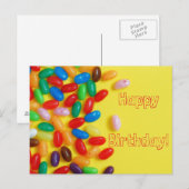 Jelly beans Happy Birthday Briefkaart (Voorkant / Achterkant)