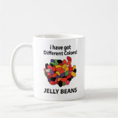 Jelly Beans Kleurrijke Grappige Jelly Beans Koffiemok (Links)
