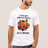 Jelly Beans Kleurrijke Grappige Jelly Beans T-shirt (Voorkant)