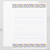 Jelly Beans Lined Stationery (Voorkant / Achterkant)