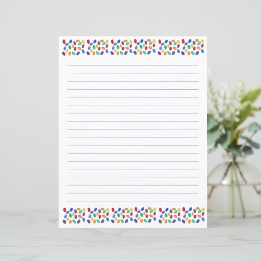 Jelly Beans Lined Stationery (Staand voorkant)