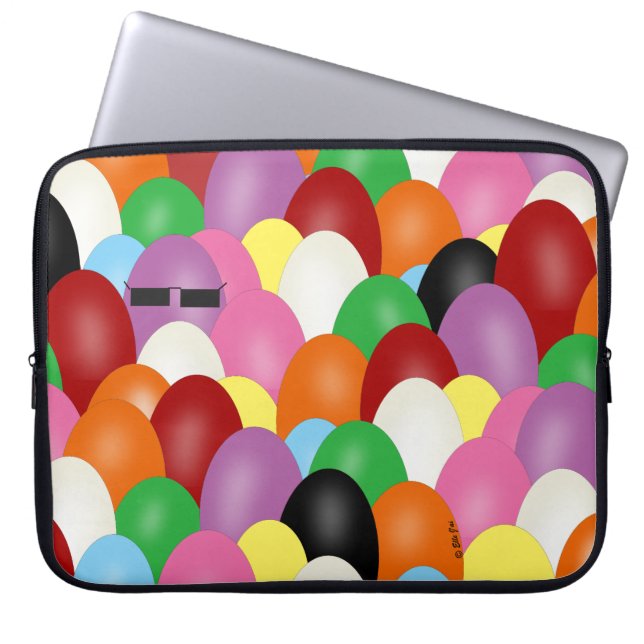 Jelly Beans neopreen laptophoes Laptop Sleeve (Voorkant)