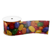 Jelly Beans on Silk Ribbon Satijnen Lint (Spoel)
