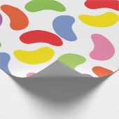 Jelly Beans Pattern Colorful Cute Cadeaupapier (Hoek)