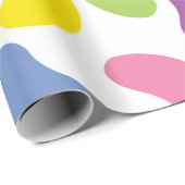 Jelly Beans Pattern Colorful Cute Cadeaupapier (Rol Hoek)